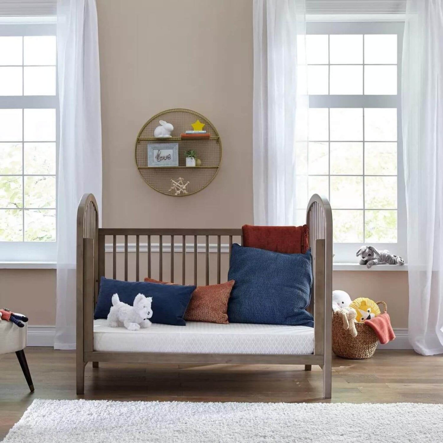 Sealy EverLite Airy Polyfiber 2-Stage Crib and Toddler Mattress - Lifestyle