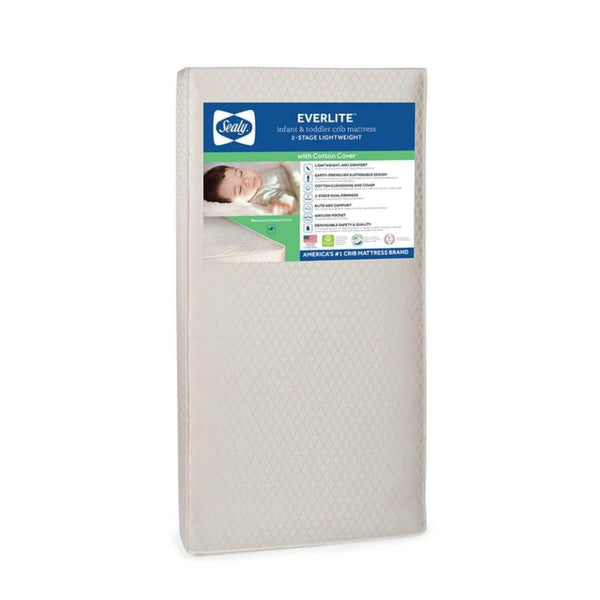 Sealy EverLite Airy Polyfiber 2-Stage Crib and Toddler Mattress