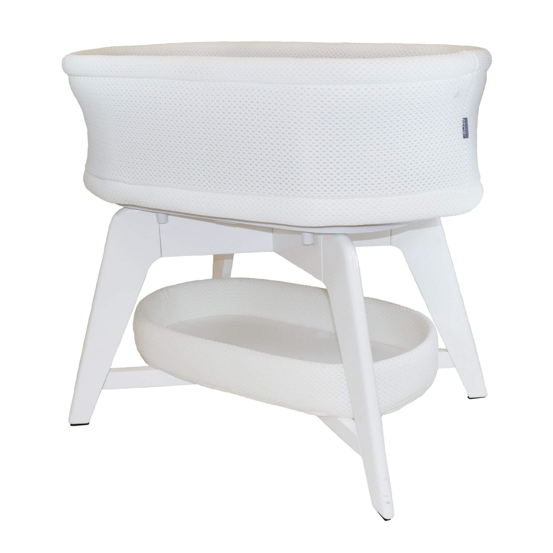 TruBliss Evi Smart Bassinet - White on White