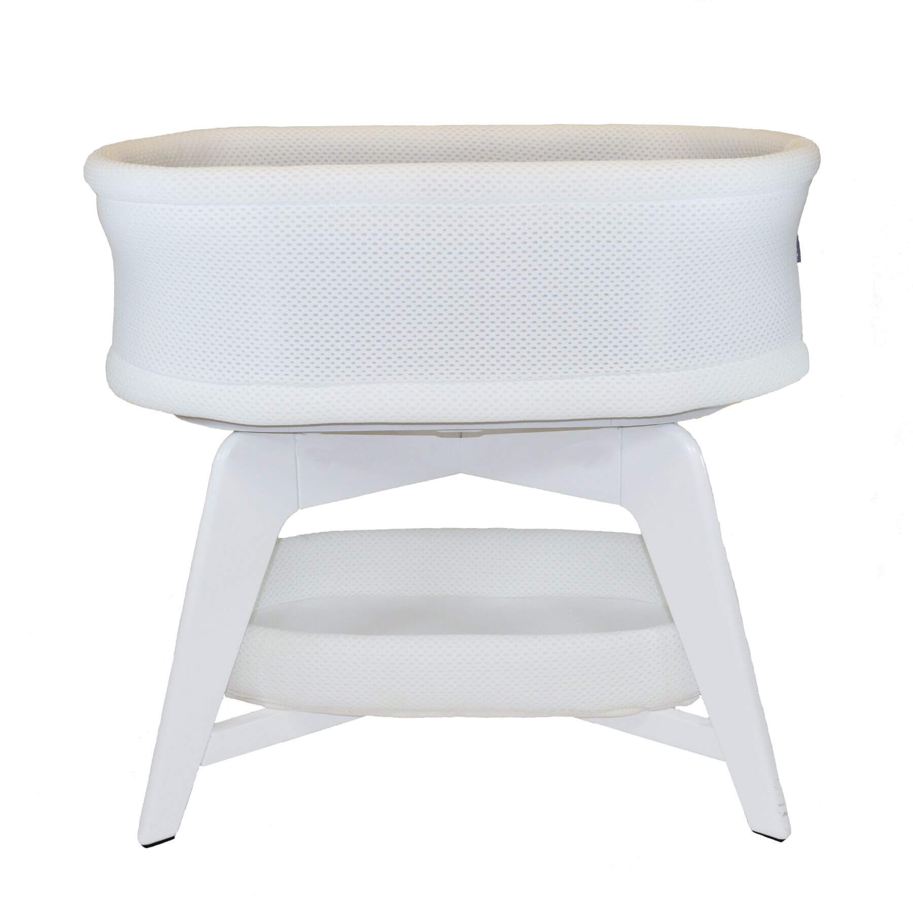 TruBliss Evi Smart Bassinet - White on White