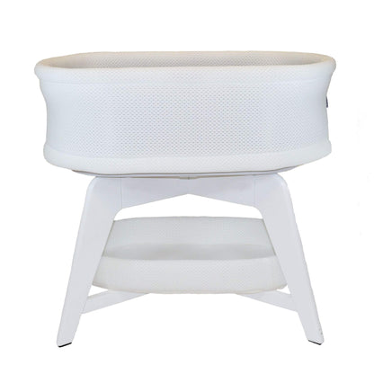 TruBliss Evi Smart Bassinet - White on White
