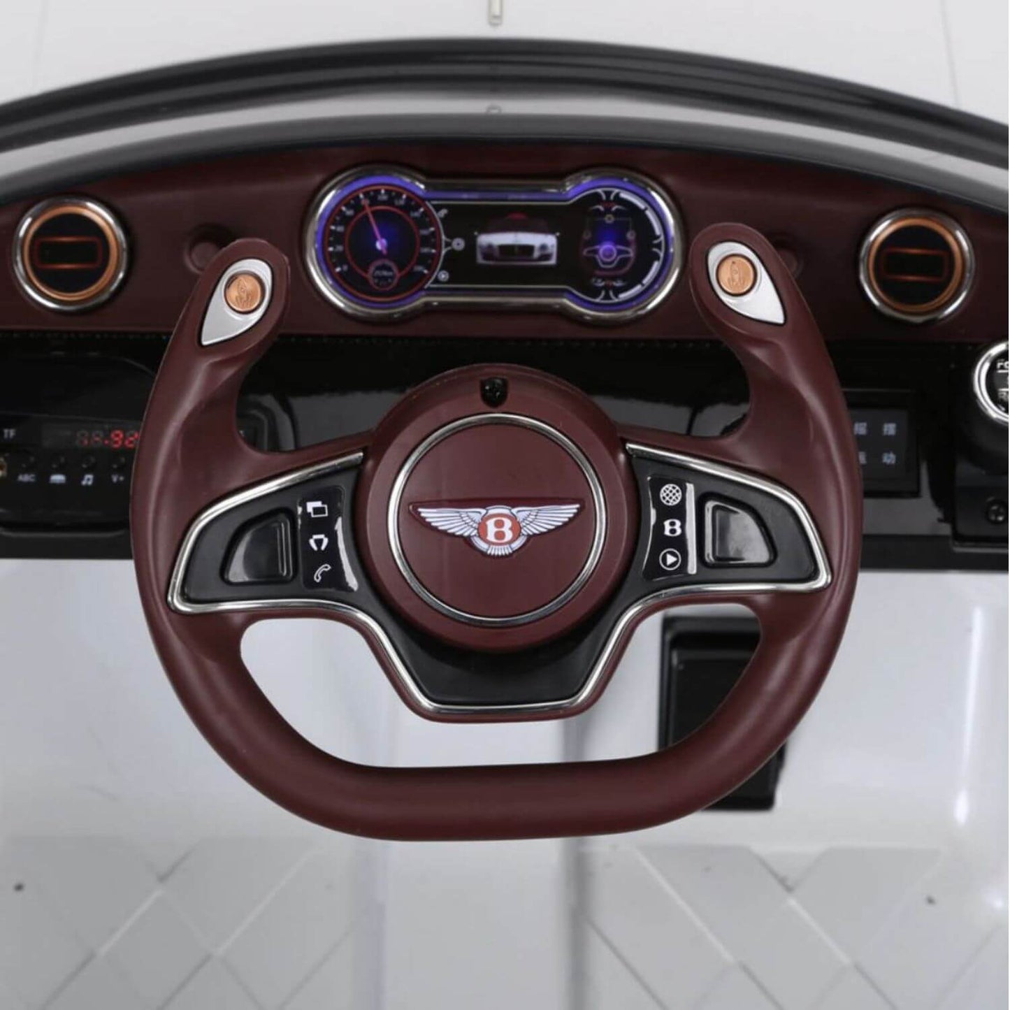 Steel of Bentley EXP 12 Electric Ride-On Speed Car White