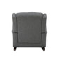 ACME Fabien Rocking Chair in Gray Fabric - Back