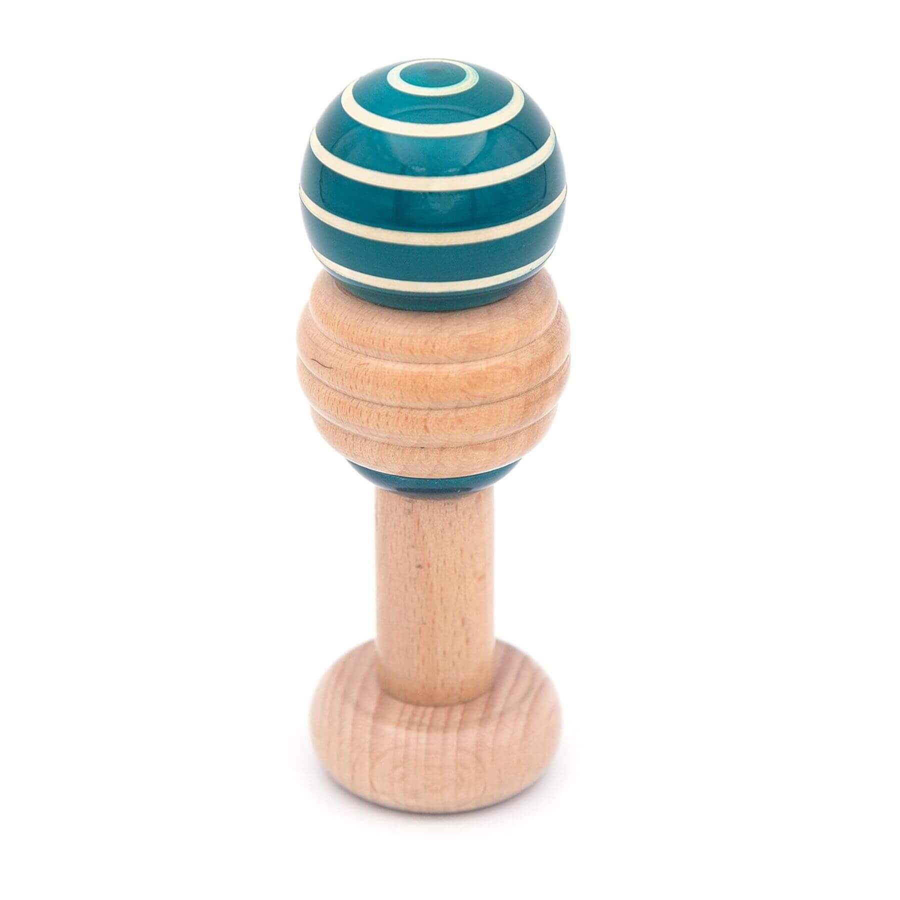 Fair and Green Swirl Rattle Blue