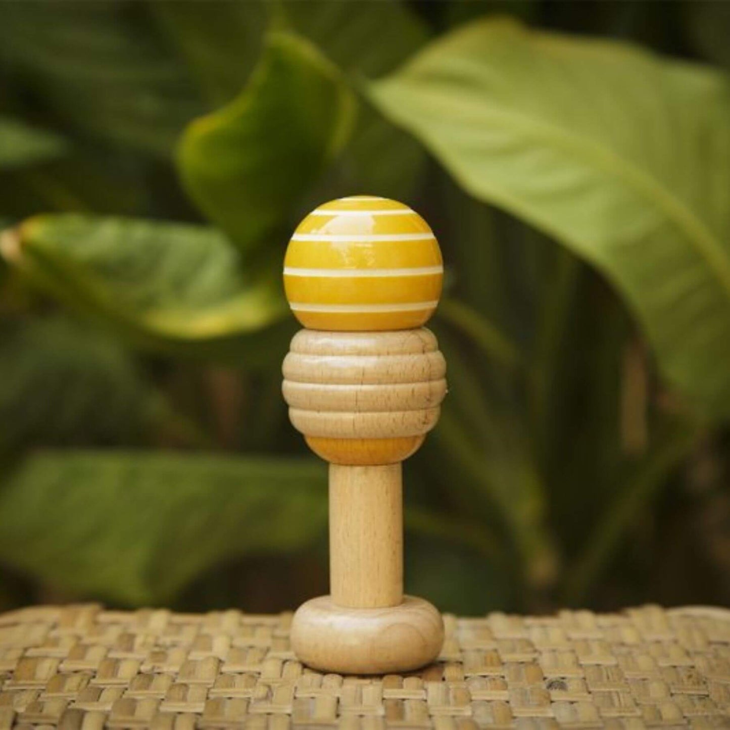 Fair and Green Swirl Rattle Yellow