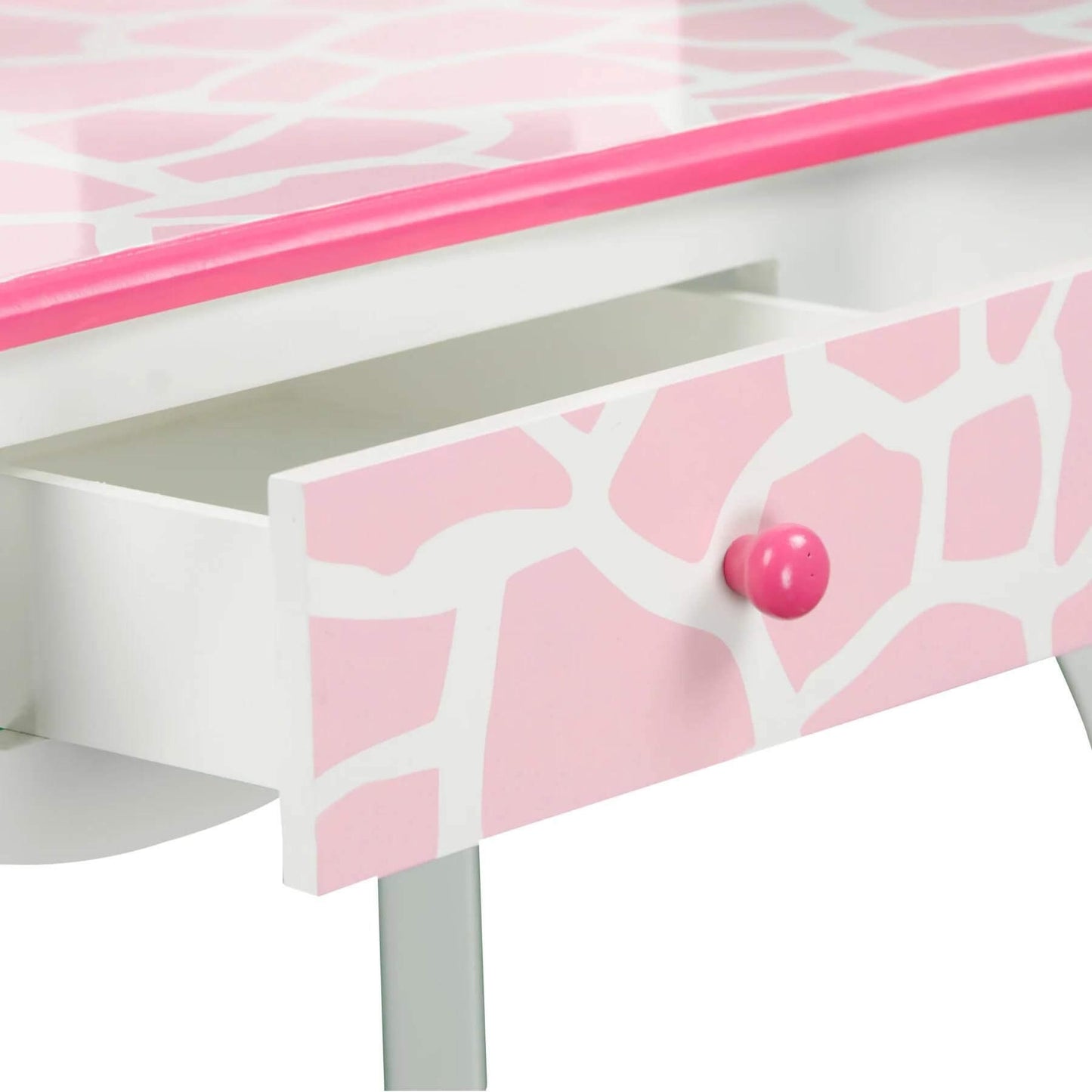 Detail View of Fantasy Fields Gisele Giraffe Prints Play Vanity Set