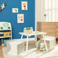 Fantasy Fields Kids Biscay Bricks Square Table and Two Chair Cubes