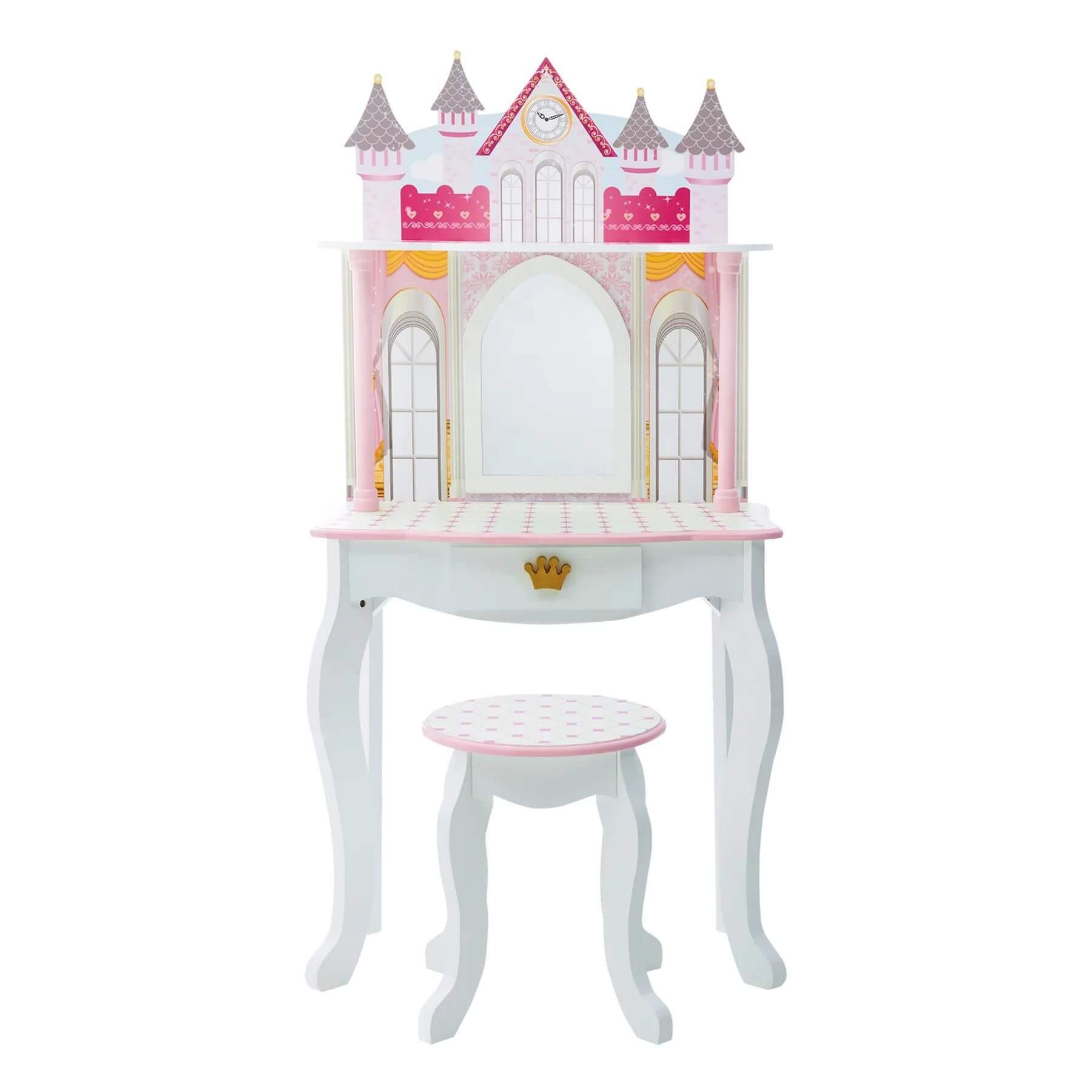 Fantasy Fields Kids Dreamland Castle Vanity Set White/Pink