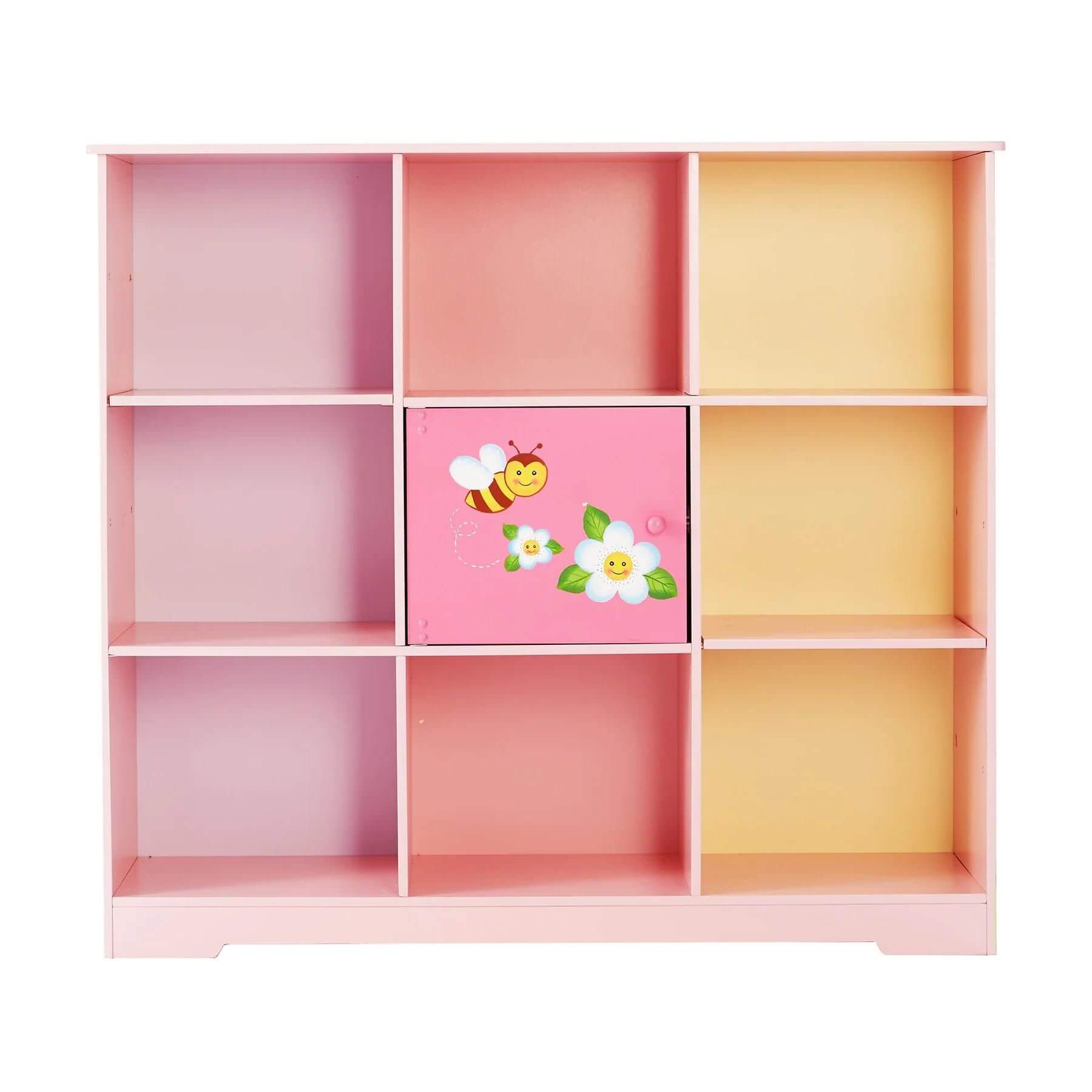 Fantasy Fields Kids Painted Wooden Magic Garden Adjustable Cube Bookshelf