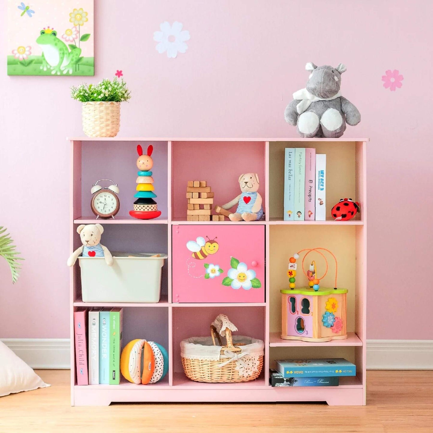 Fantasy Fields Kids Painted Wooden Magic Garden Adjustable Cube Bookshelf