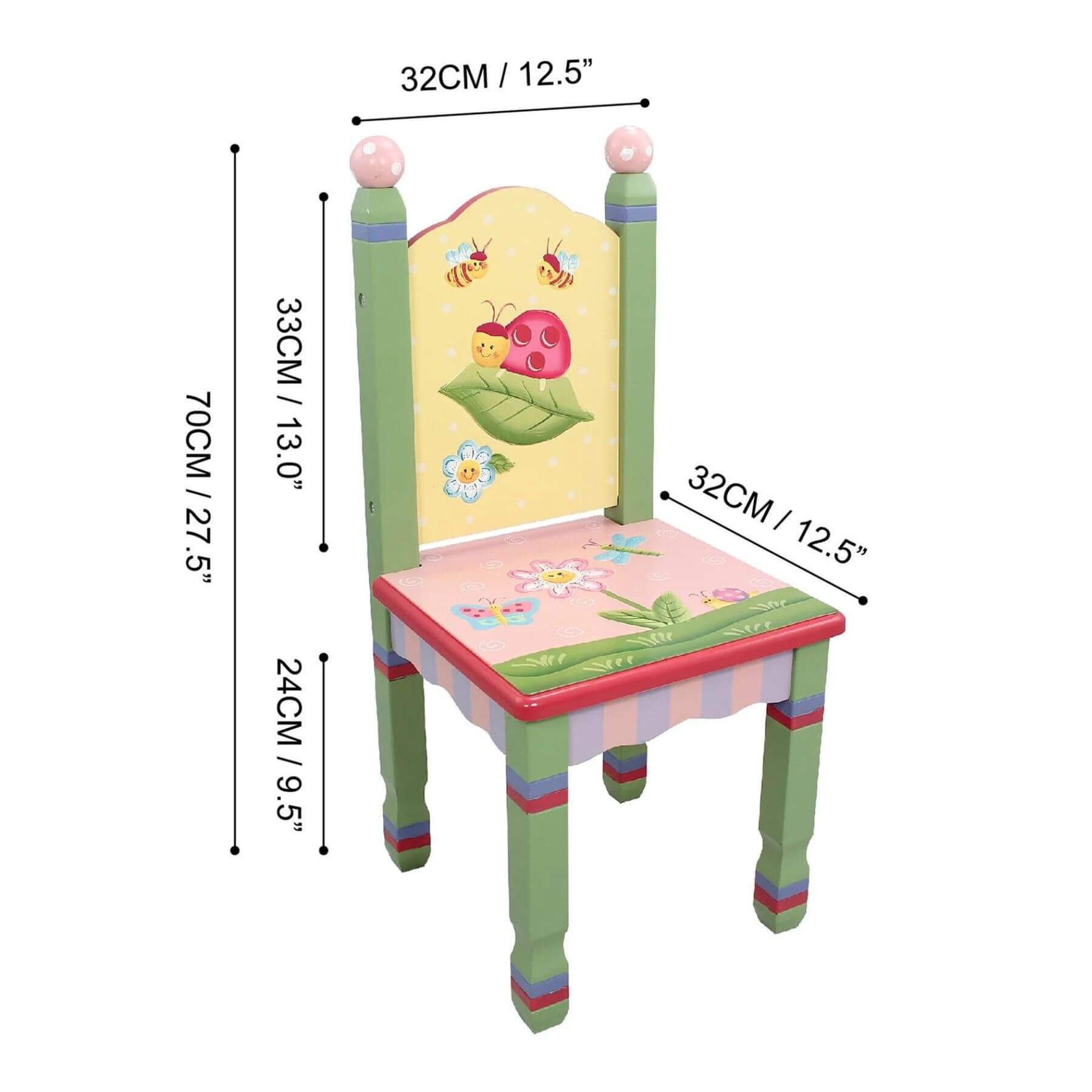 Fantasy Fields Kids Painted Wooden Magic Garden Chair