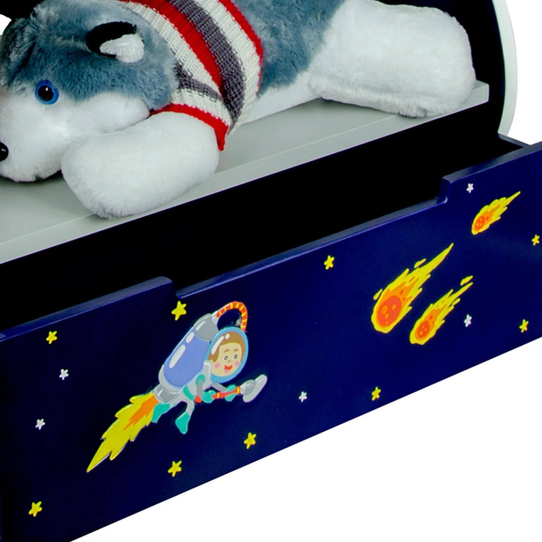 Detail View of Fantasy Fields Kids Wooden Outer Space Bookshelf