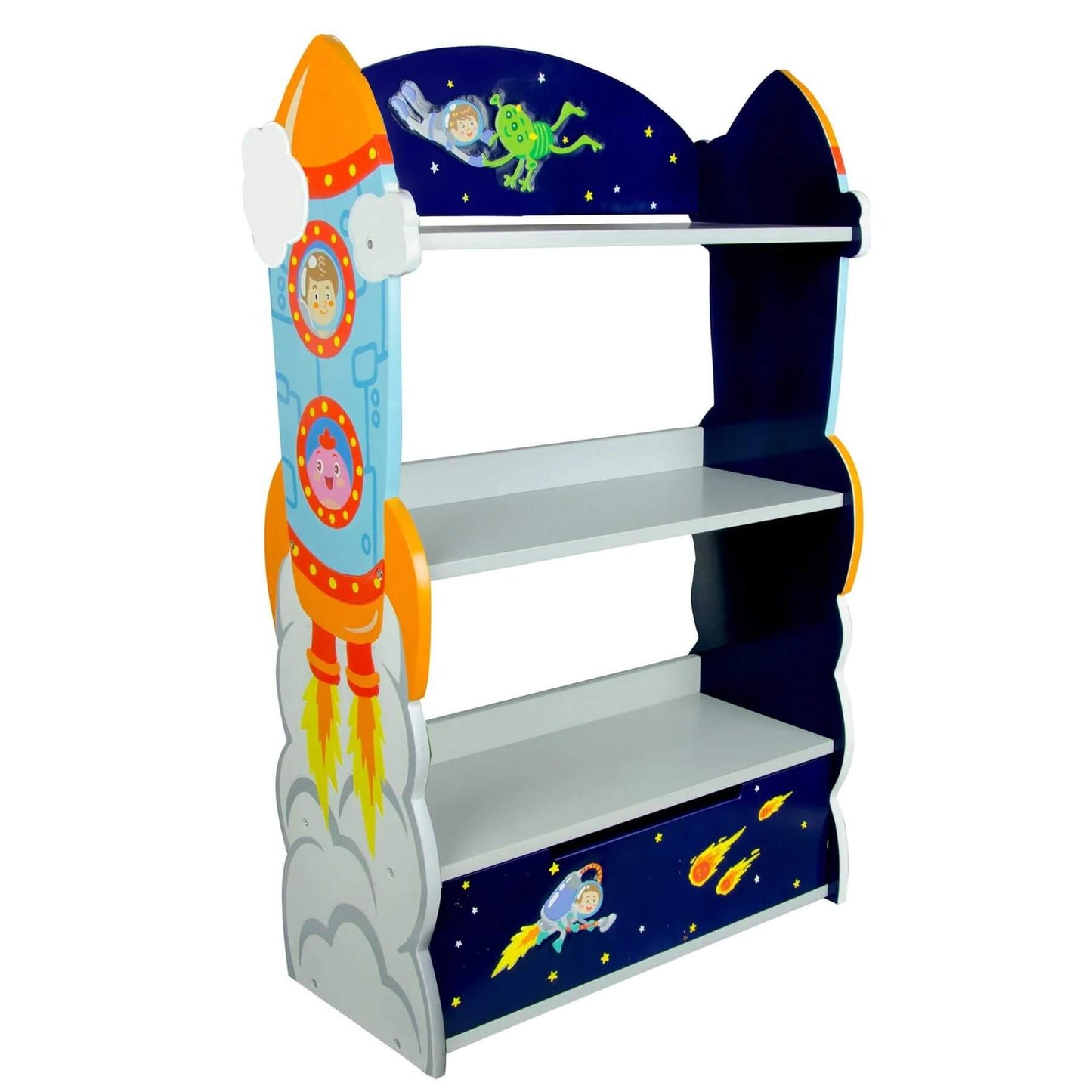 Fantasy Fields Kids Wooden Outer Space Bookshelf