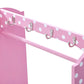 Detail View of Fantasy Fields Kids Polka Dots Clothing Rack with Storage Pink