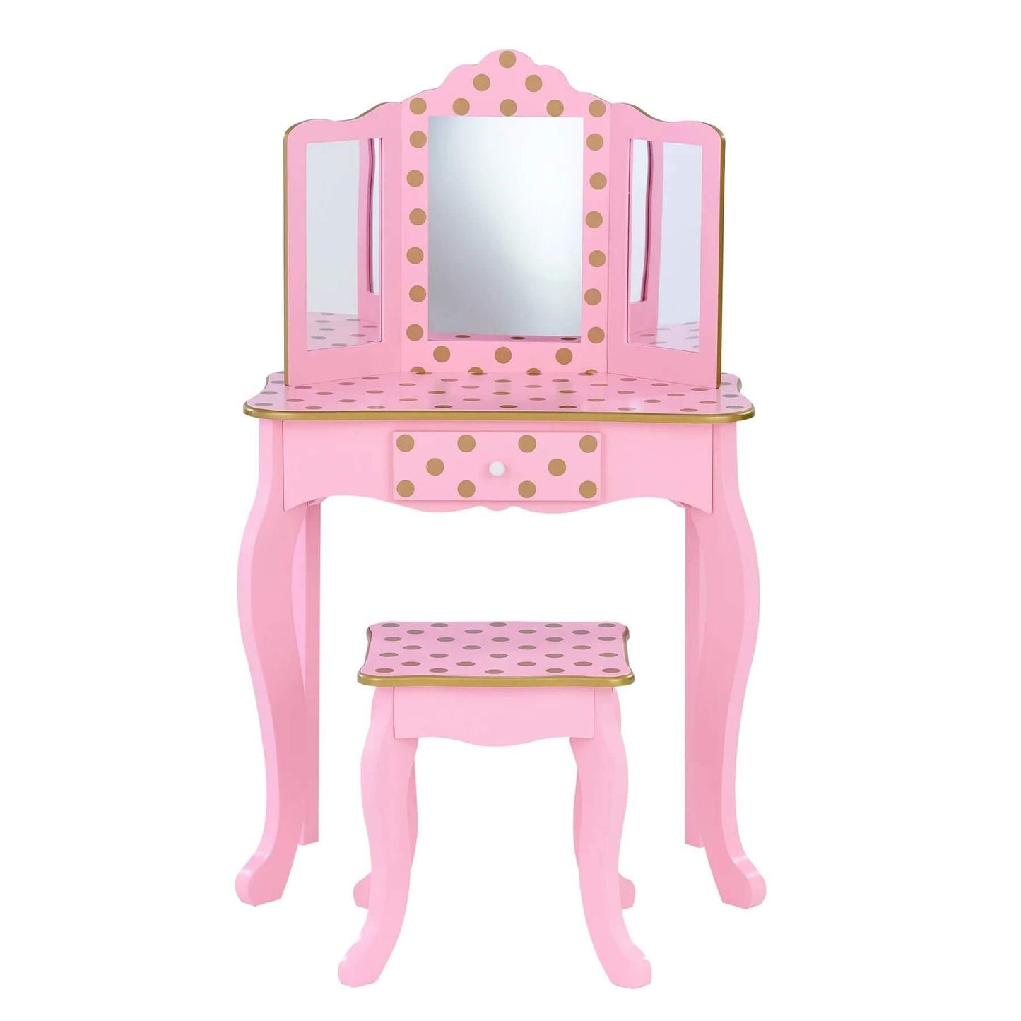 Fantasy Fields Polka Dot Prints Gisele Vanity Playset Pink/Gold