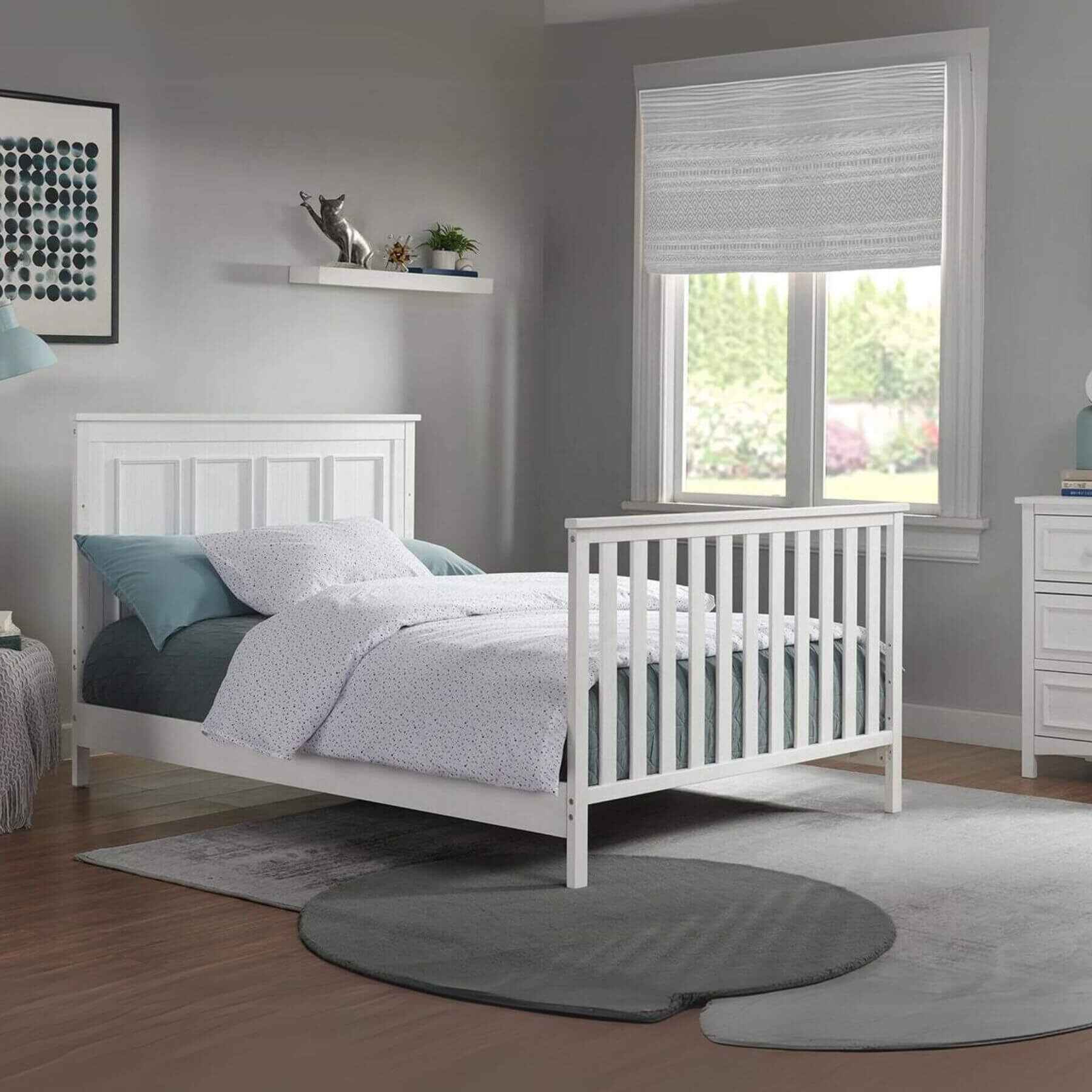 Oxford Baby Farmington 4-in-1 Convertible Crib Rustic White