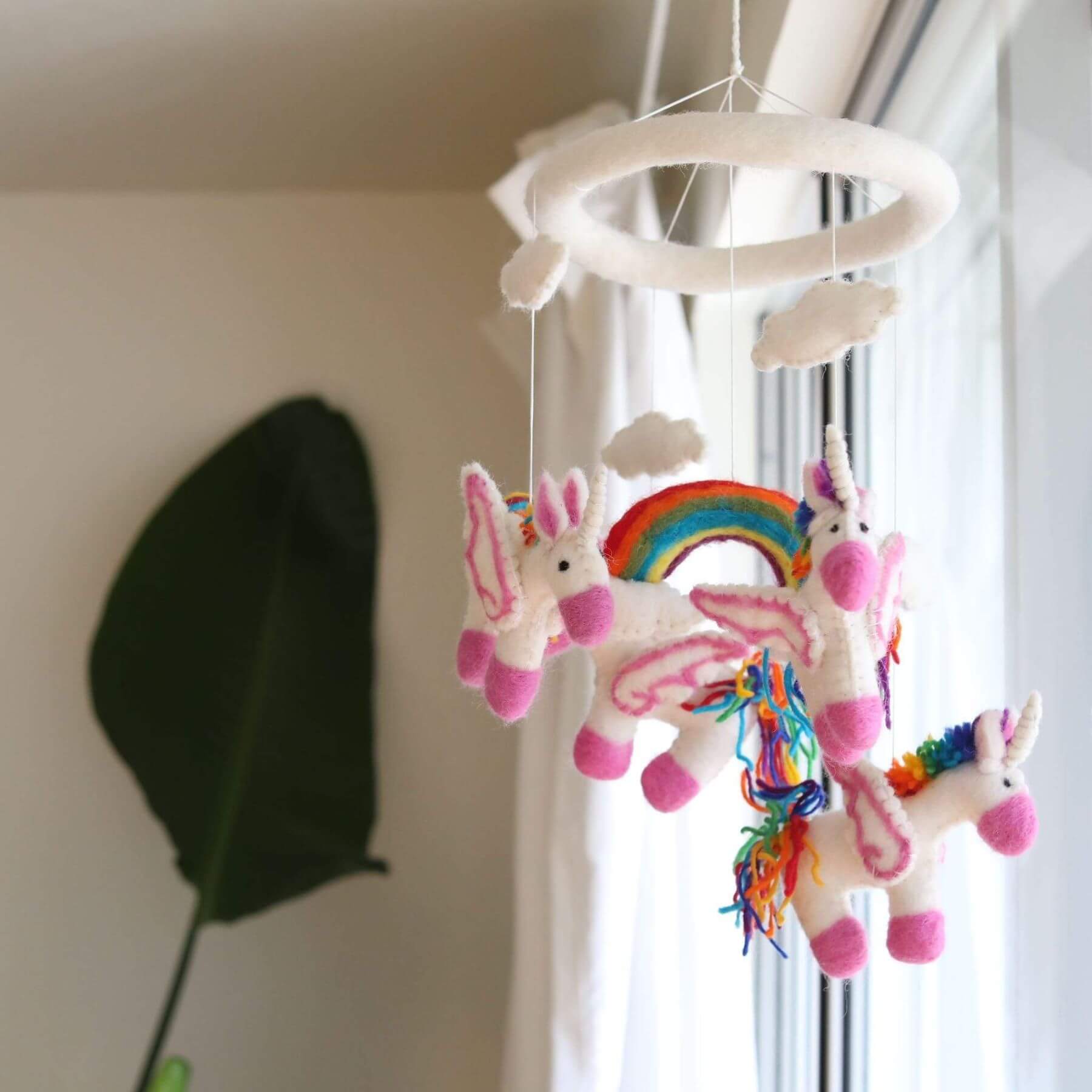 Ganapati Crafts Co. Felt Unicorn Baby Mobile