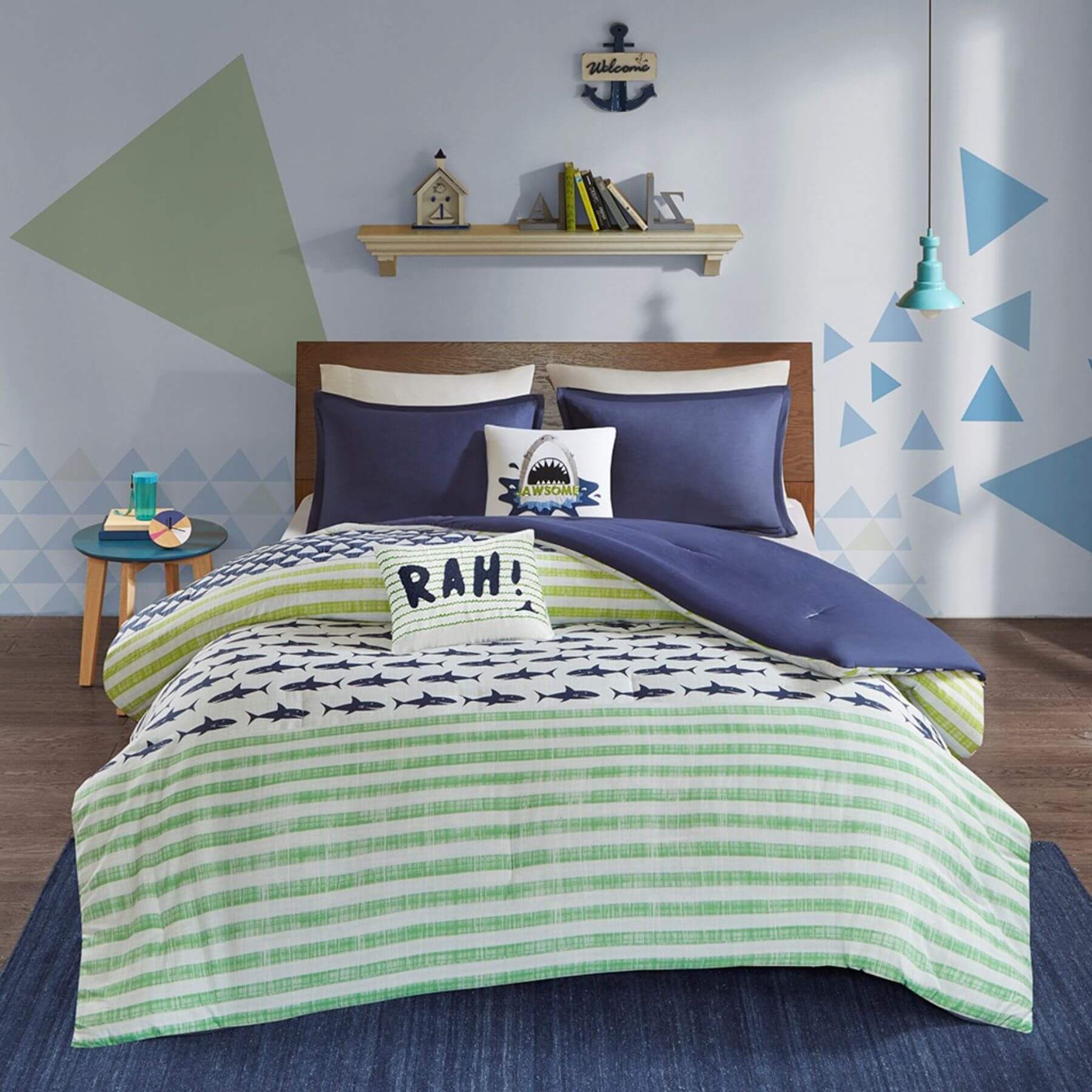 Finn Shark Cotton Comforter Set