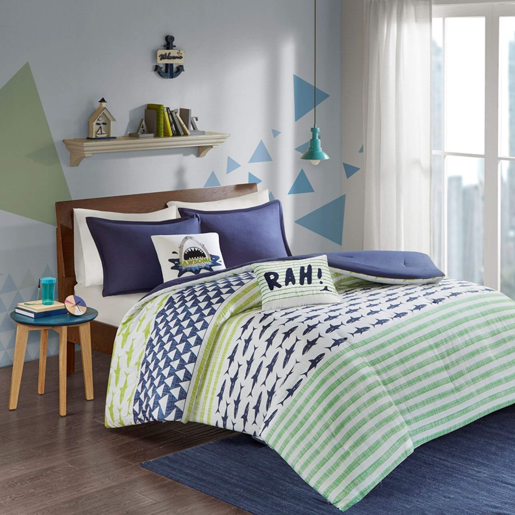 Finn Shark Cotton Comforter Set