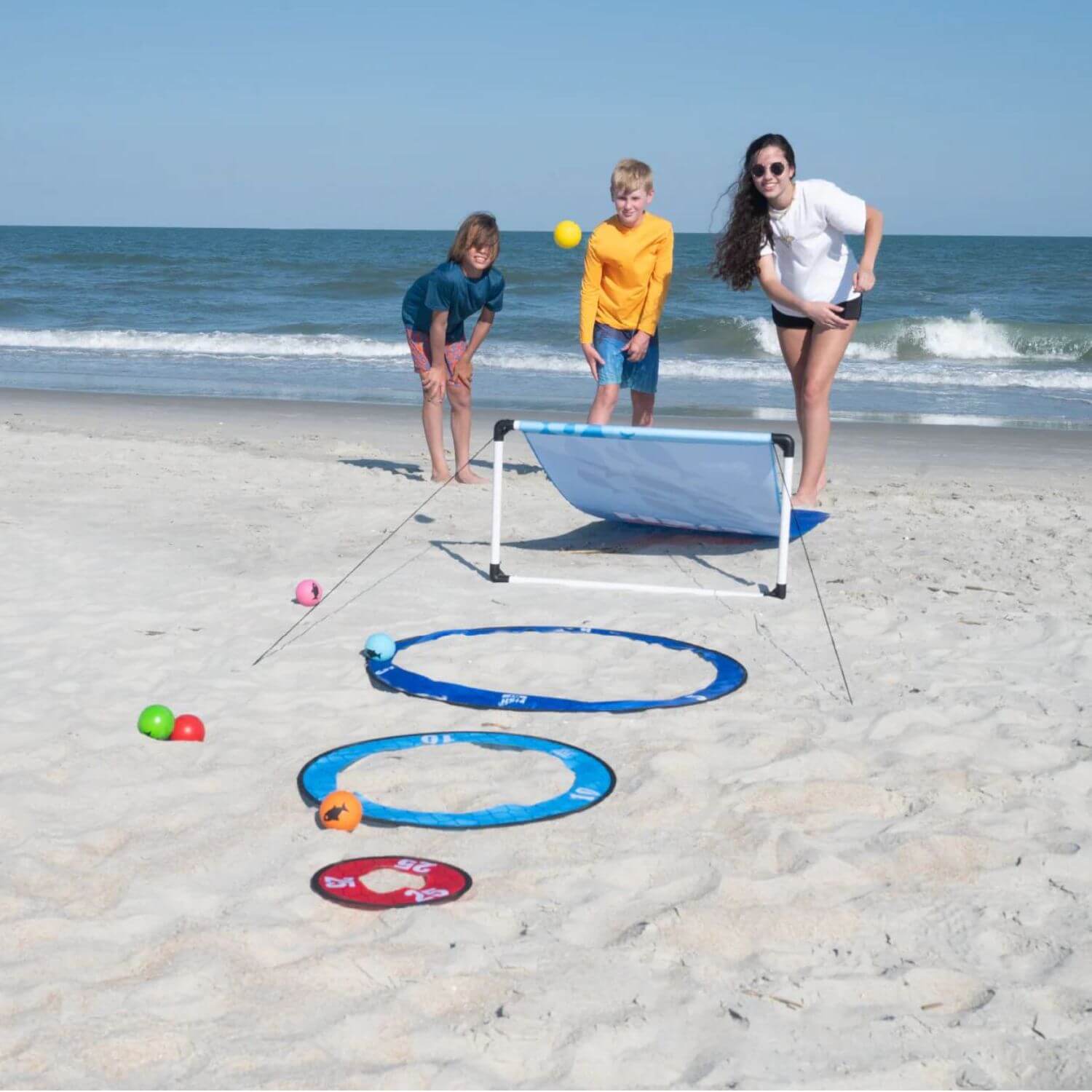 Kids Playing DO-U-PLAY Fish Fly Yard Game