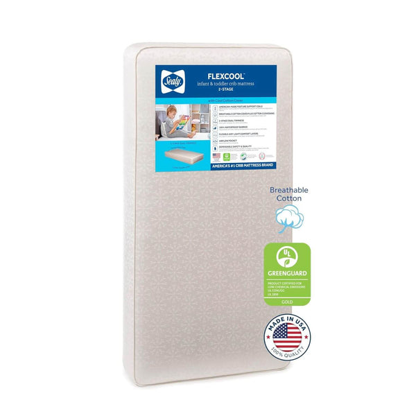 Sealy FlexCool 2-Stage Crib and Toddler Mattress