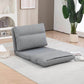 HOMCOM Floor Chair for Adults Floor Sofa Bed Gray