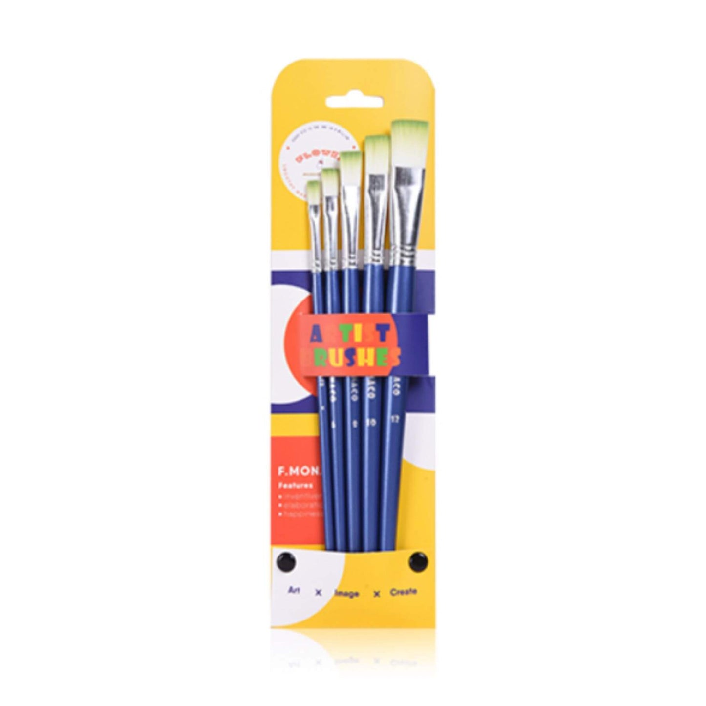 Flower Monaco Artist Brushes Set 5 Brush Set