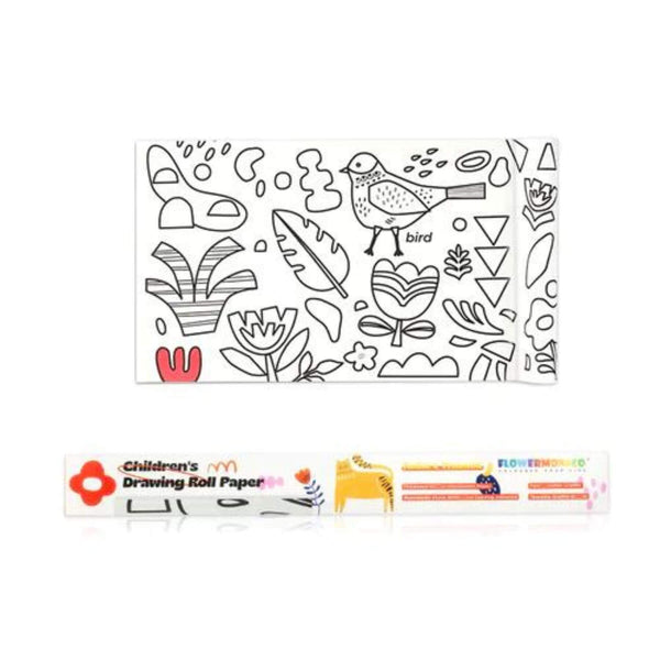 Flower Monaco Childrens Drawing Rolling Paper - Nature