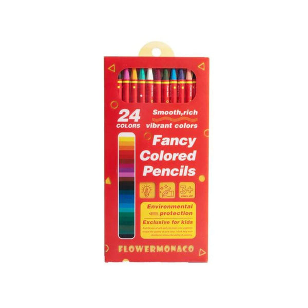 Flower Monaco Dual-headed Colored Pencils 24 colors