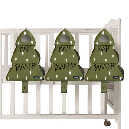 Three Forest Friends Hanging Organizer on a white crib.