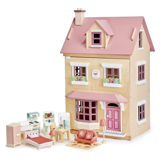 Tender Leaf Foxtail Villa Pink, featuring furniture and accessories on a white background.