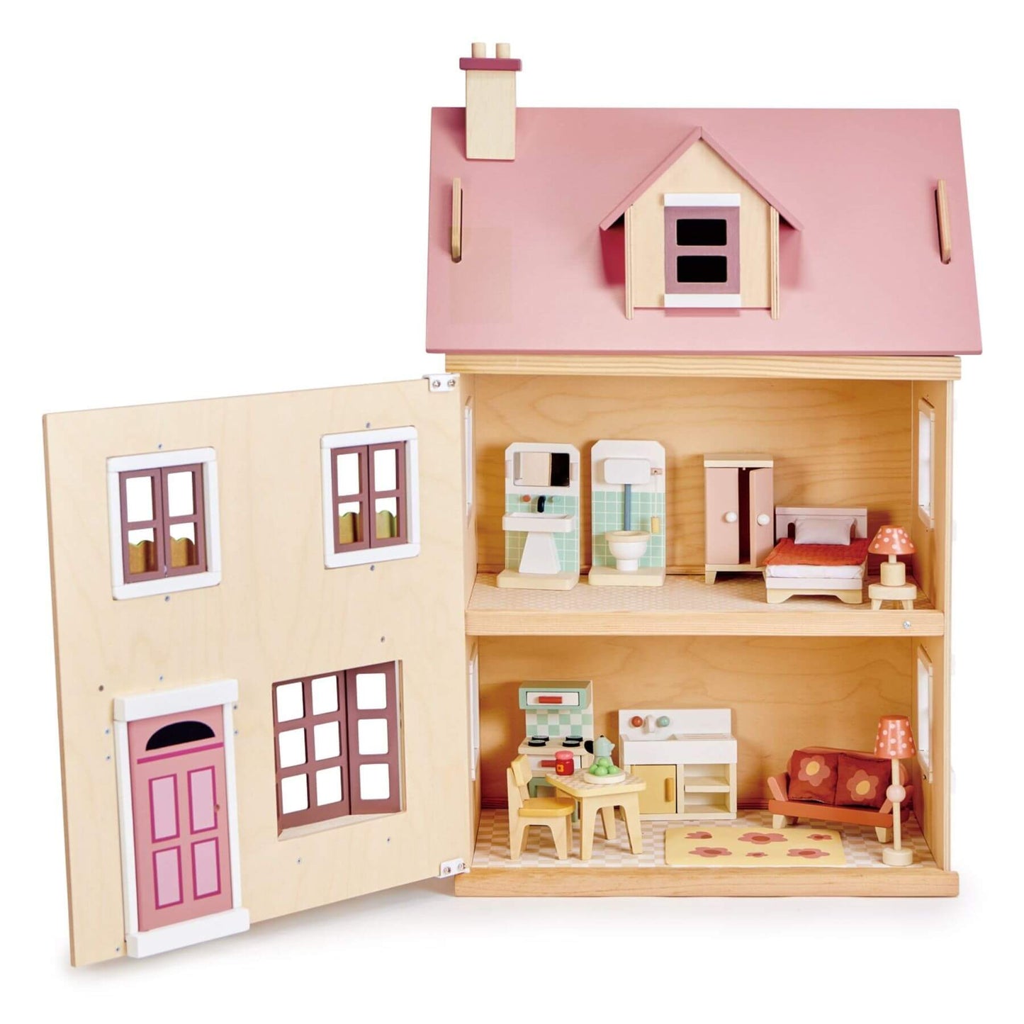 Tender Leaf Foxtail Villa Pink with Door Open