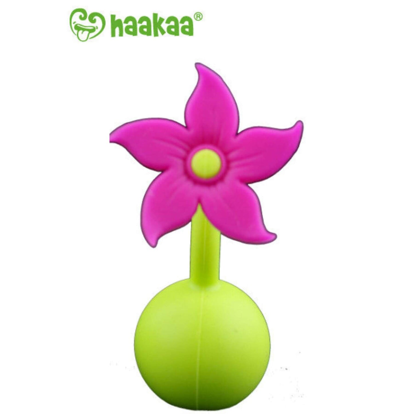 Haakaa Gen 2 Silicone Breast Pump with Suction Base 5 oz and Silicone Flower Stopper Set - Purple