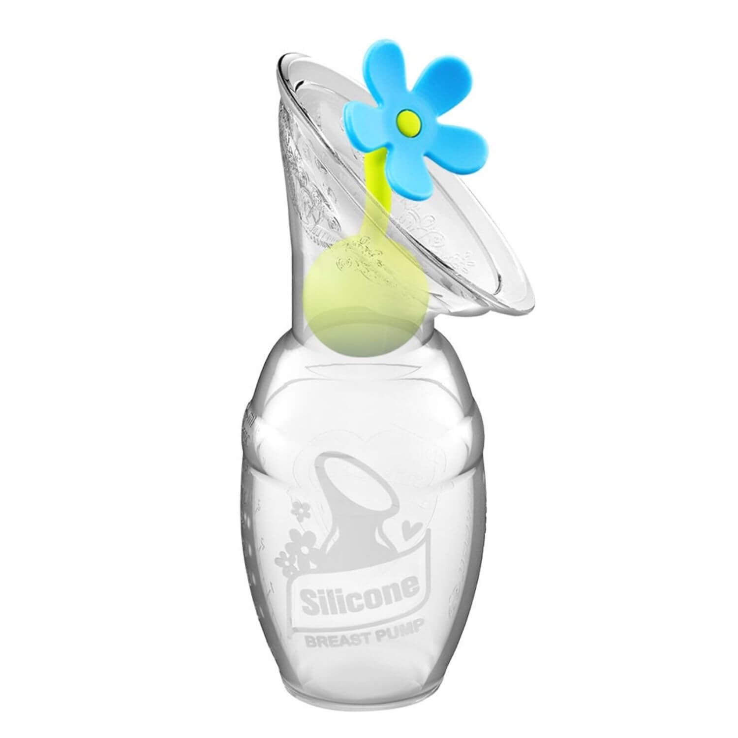 Haakaa Gen 1 Silicone Breast Pump 4 oz and Silicone Flower Stopper Set