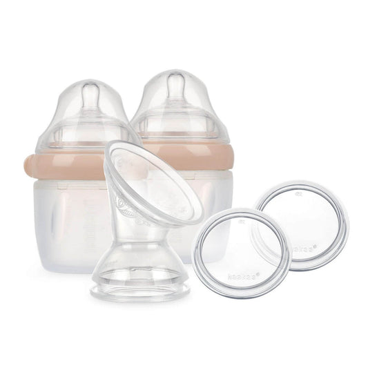 Haakaa Gen 3 Silicone Breast Pump and Bottle Pack 160 ml/6 oz Pink