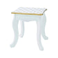 Teamson Kids Gisele Polka Dot Vanity Stool White/Gold