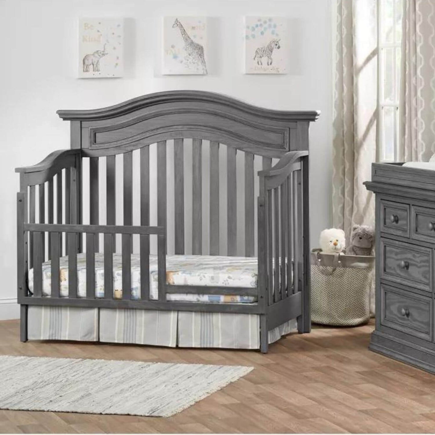 Oxford Baby Glenbrook 4-in-1 Convertible Crib | Graphite Gray