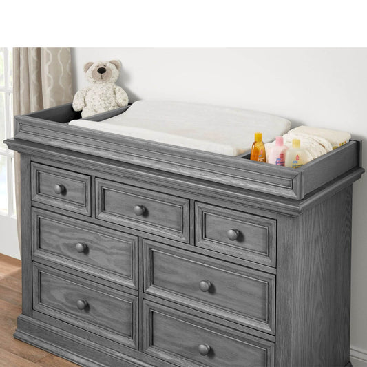 Oxford Baby Glenbrook Changing Topper | Graphite Gray