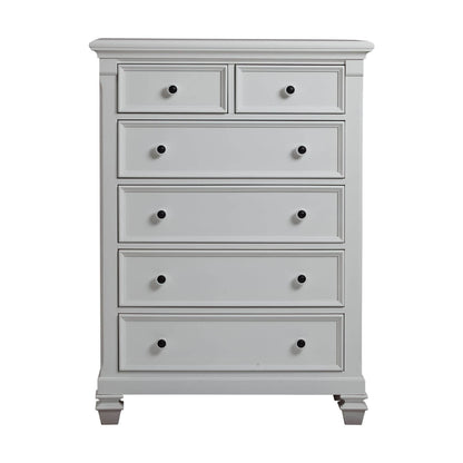 Glendale 6 Drawer Chest Pure White