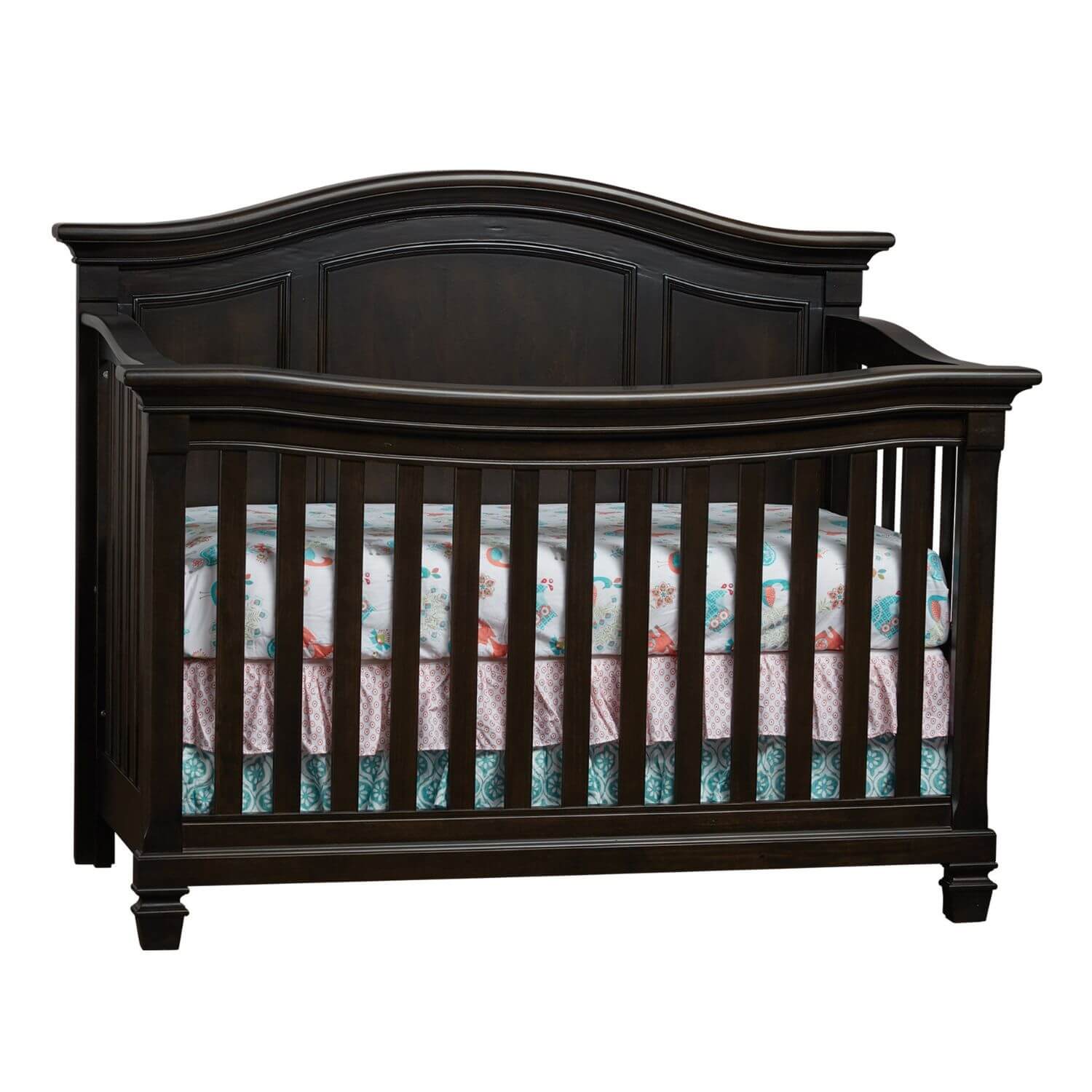 Glendale 4-in-1 Convertible Crib Charcoal Brown