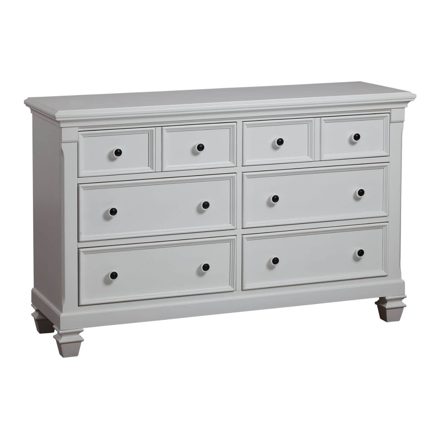 Glendale 6 Drawer Dresser Pure White