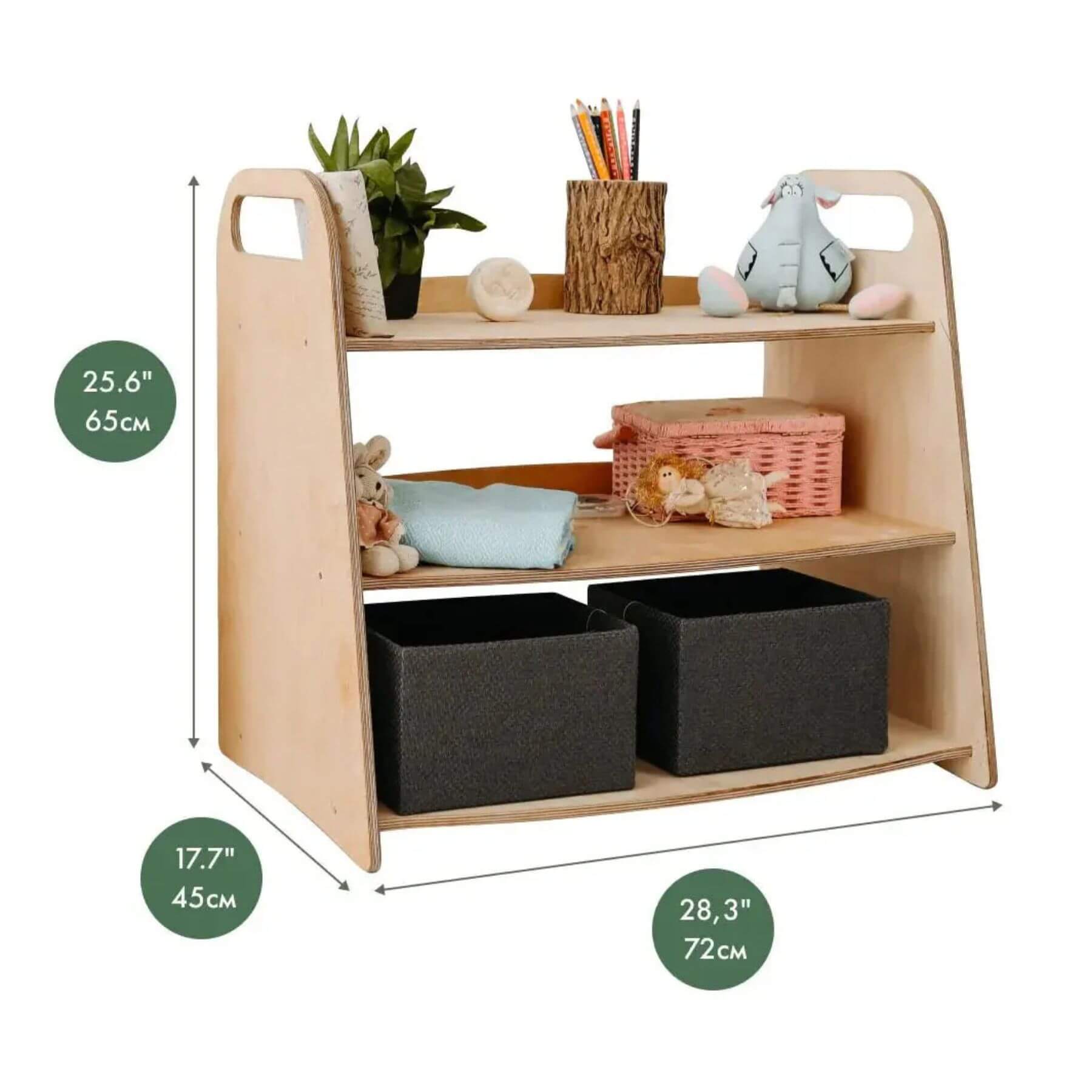 Goodevas 2in1 Montessori Toy Shelf