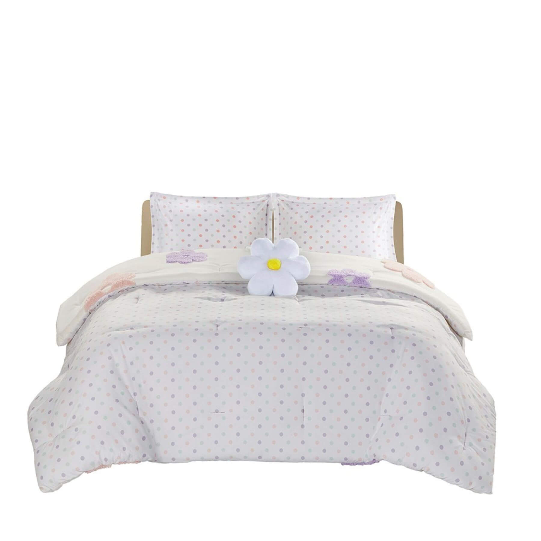 Gracie Floral Reversible Tufted Chenille Comforter Set