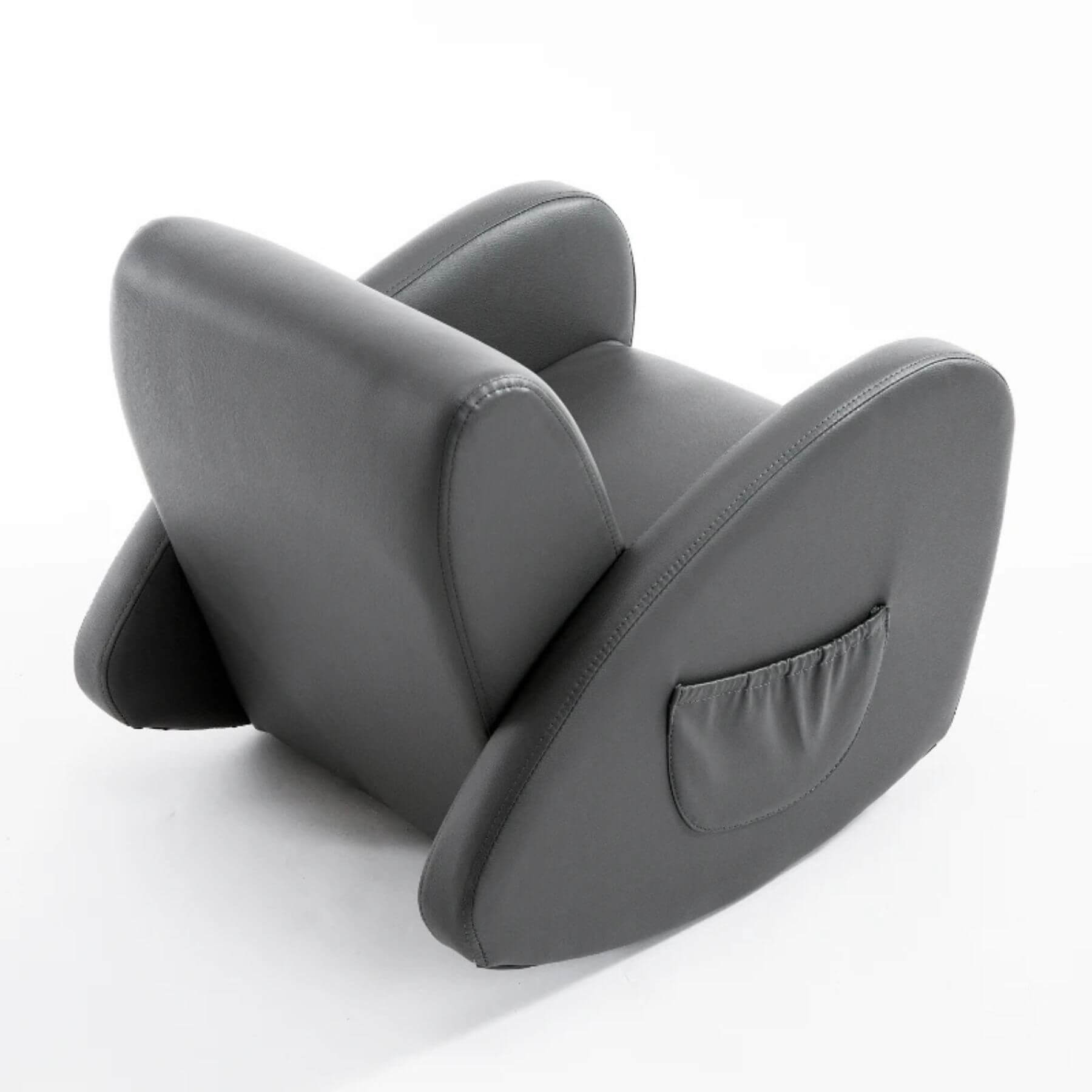 Qaba PU Leather Kids Sofa Rocking Chair Grey