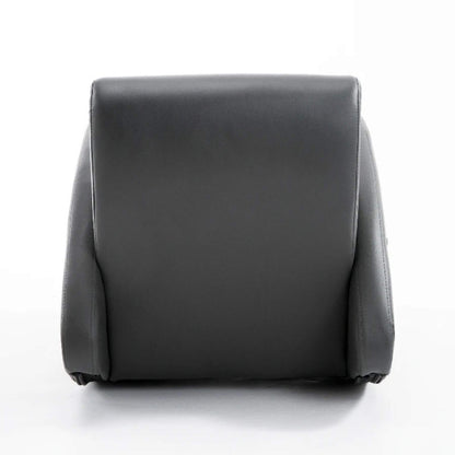 Back View of Qaba PU Leather Kids Sofa Rocking Chair Grey