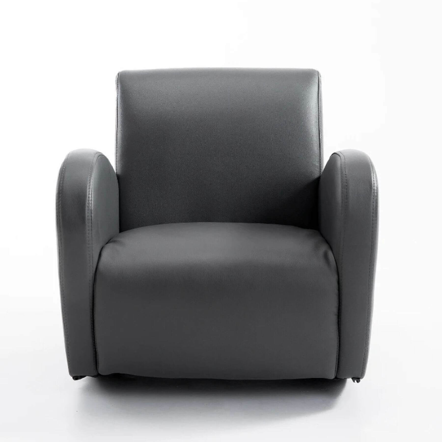 Qaba PU Leather Kids Sofa Rocking Chair Grey