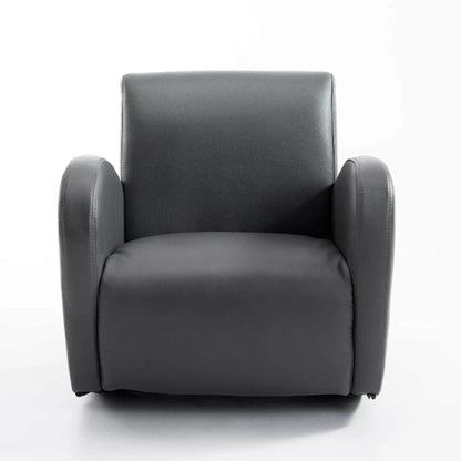 Qaba PU Leather Kids Sofa Rocking Chair Grey