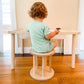 Kid Sitting on RAD Children's Furniture Grow Stool