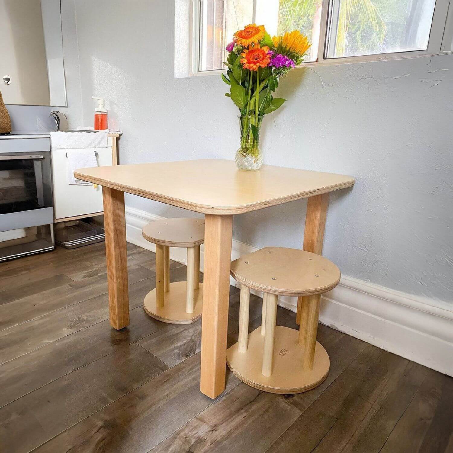 RAD Children's Furniture Grow Stool w/ Square Table