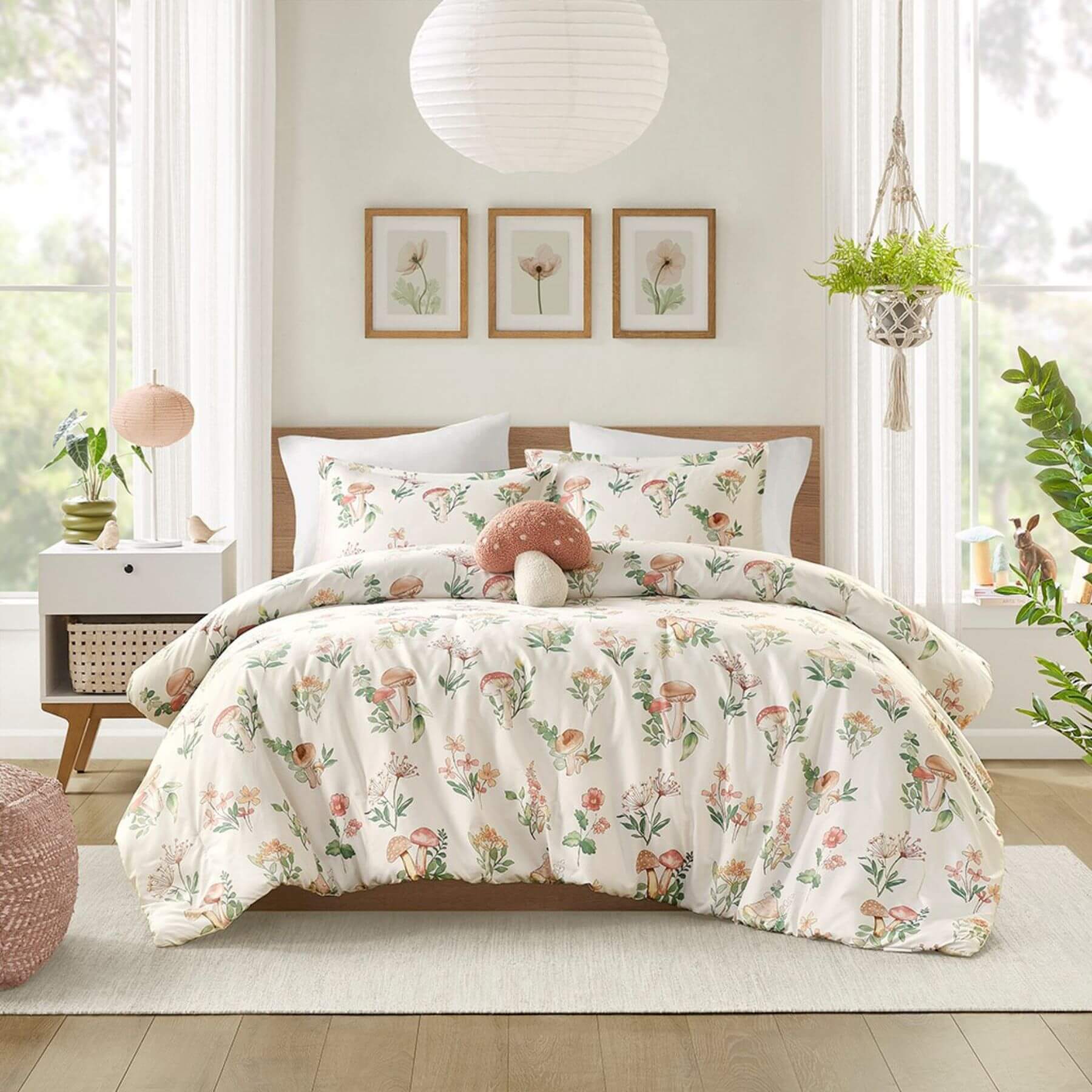 Gwen Mushroom Garden Comforter Set